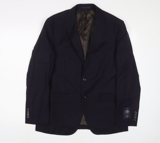 Mens UK Size 40 Marks and Spencer Regular Blue Suit Jacket
