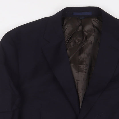 Mens UK Size 40 Marks and Spencer Regular Blue Suit Jacket
