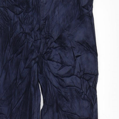 Marks and Spencer Mens Black Cotton Trousers Size 26 in L29 in Regular Zip