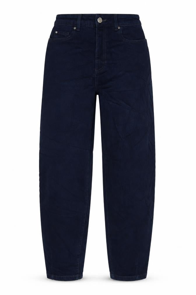Marks & Spencer Womens Blue Cotton Blend Straight Jeans Size 6 L28.5 in Regular Zip