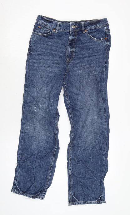 Womens UK Size 10 Marks and Spencer Regular Fit Straight Blue Jeans
