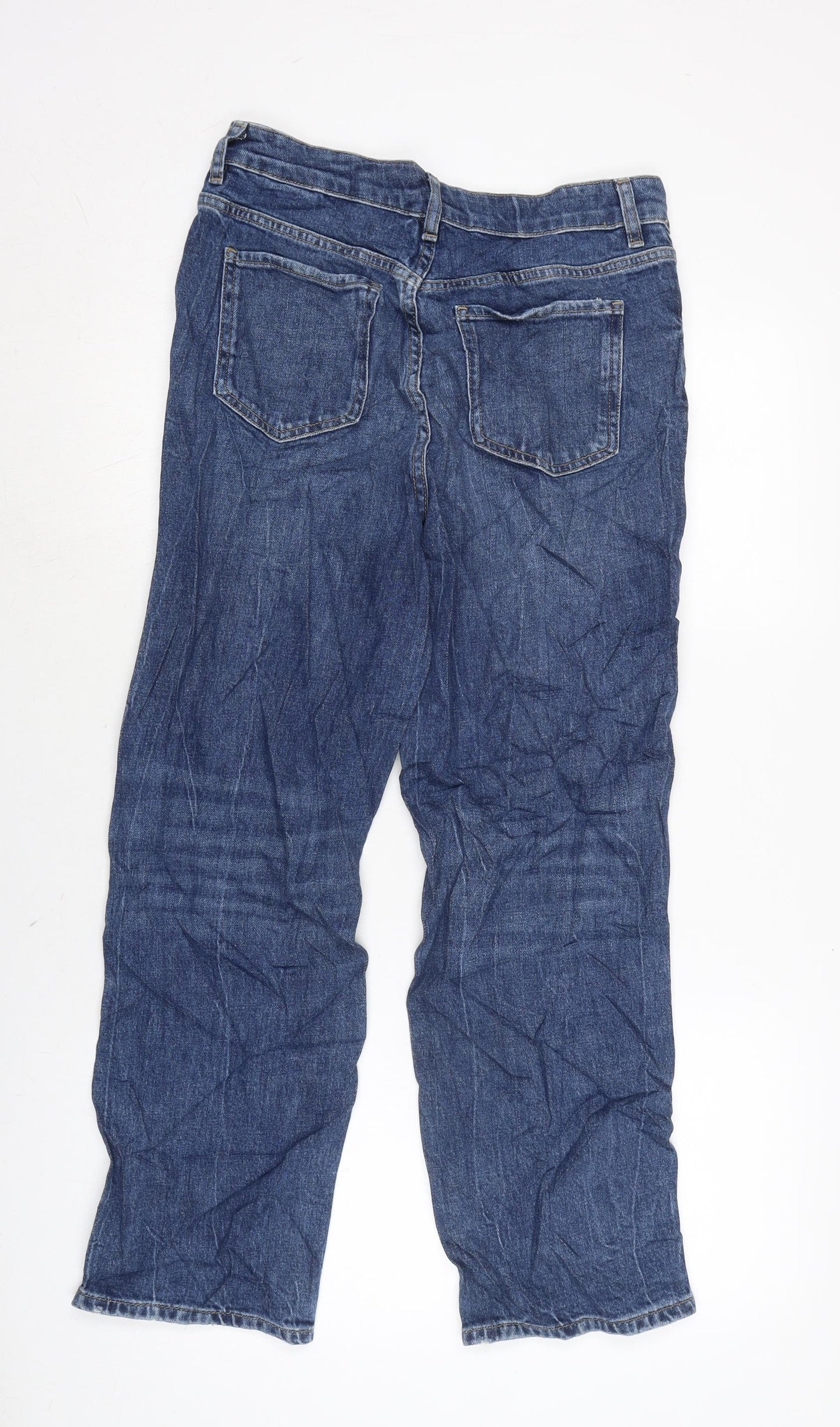 Womens UK Size 10 Marks and Spencer Regular Fit Straight Blue Jeans