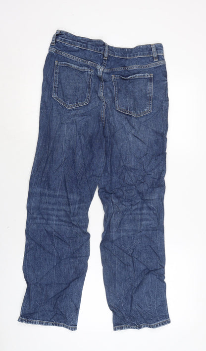 Womens UK Size 10 Marks and Spencer Regular Fit Straight Blue Jeans