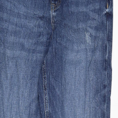 Womens UK Size 10 Marks and Spencer Extra-Slim Fit Straight Blue Jeans