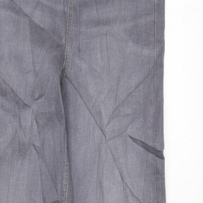 Womens UK Size 8 Marks and Spencer Regular Fit Straight Grey Jeans