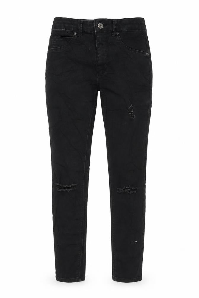 Womens UK Size 8 Berksha Regular Fit Tapered Black Jeans