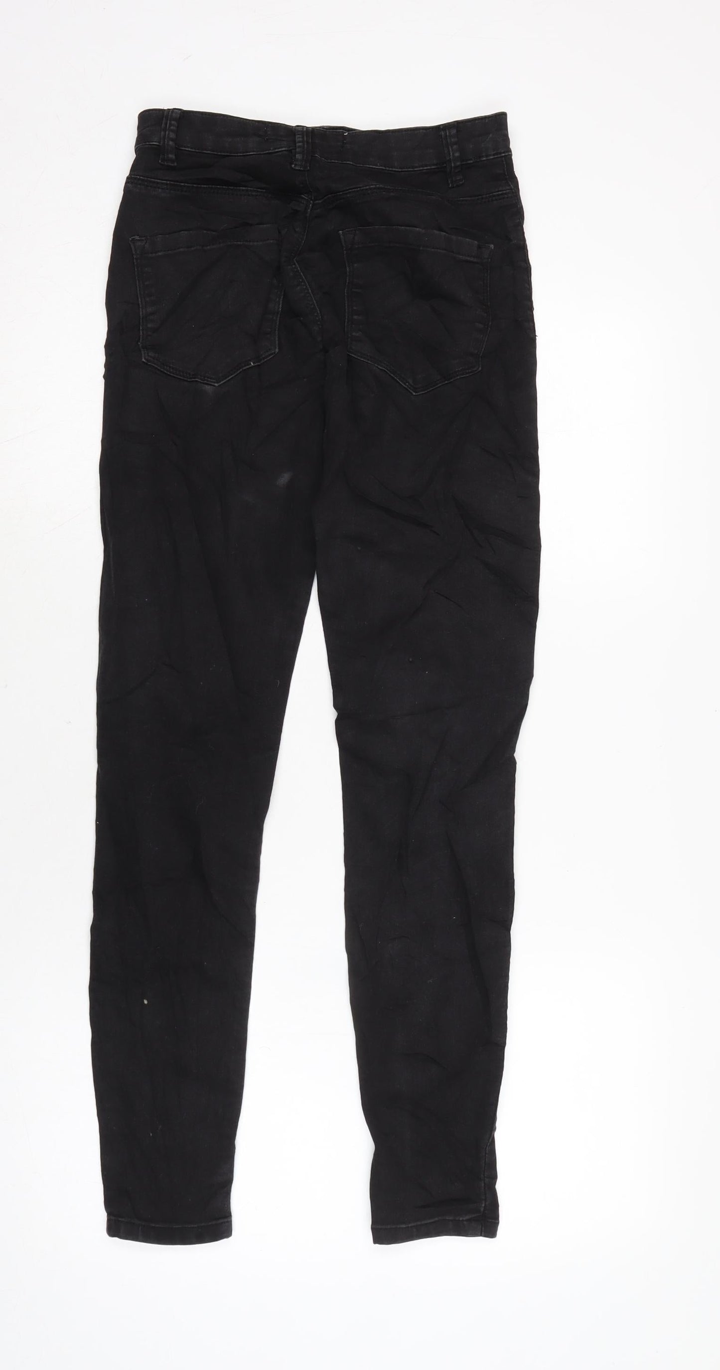Womens UK Size 8 Berksha Regular Fit Tapered Black Jeans