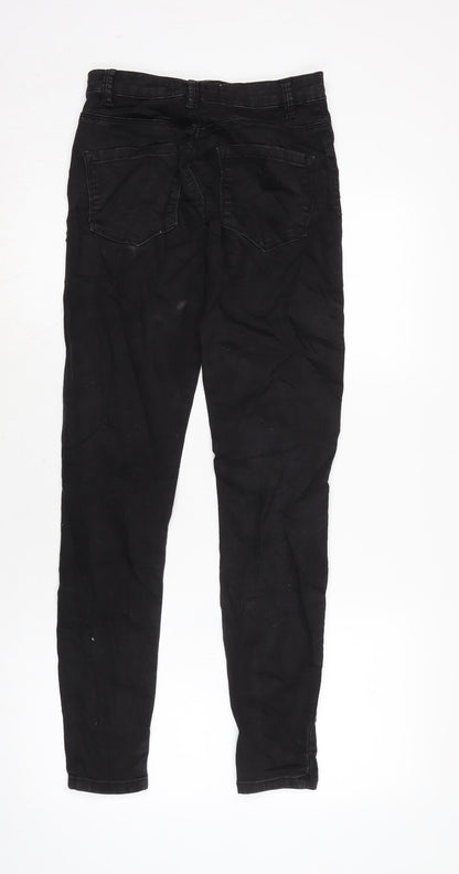 Womens UK Size 8 Berksha Regular Fit Tapered Black Jeans