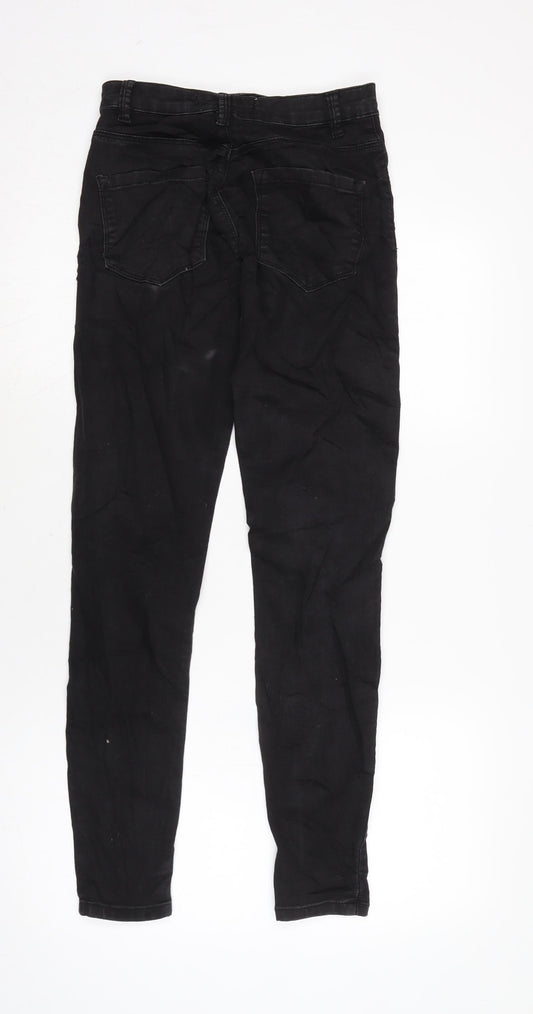 Womens UK Size 8 Berksha Regular Fit Tapered Black Jeans