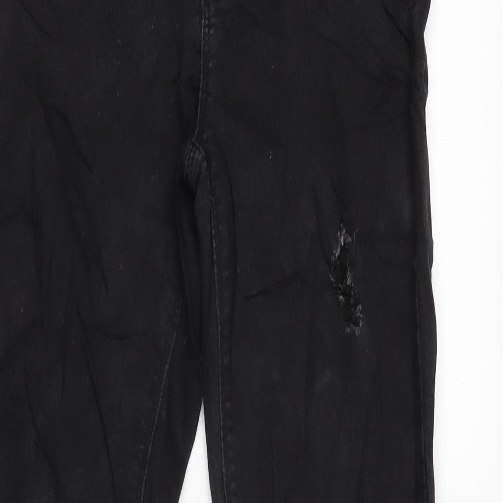 Womens UK Size 8 Berksha Regular Fit Tapered Black Jeans