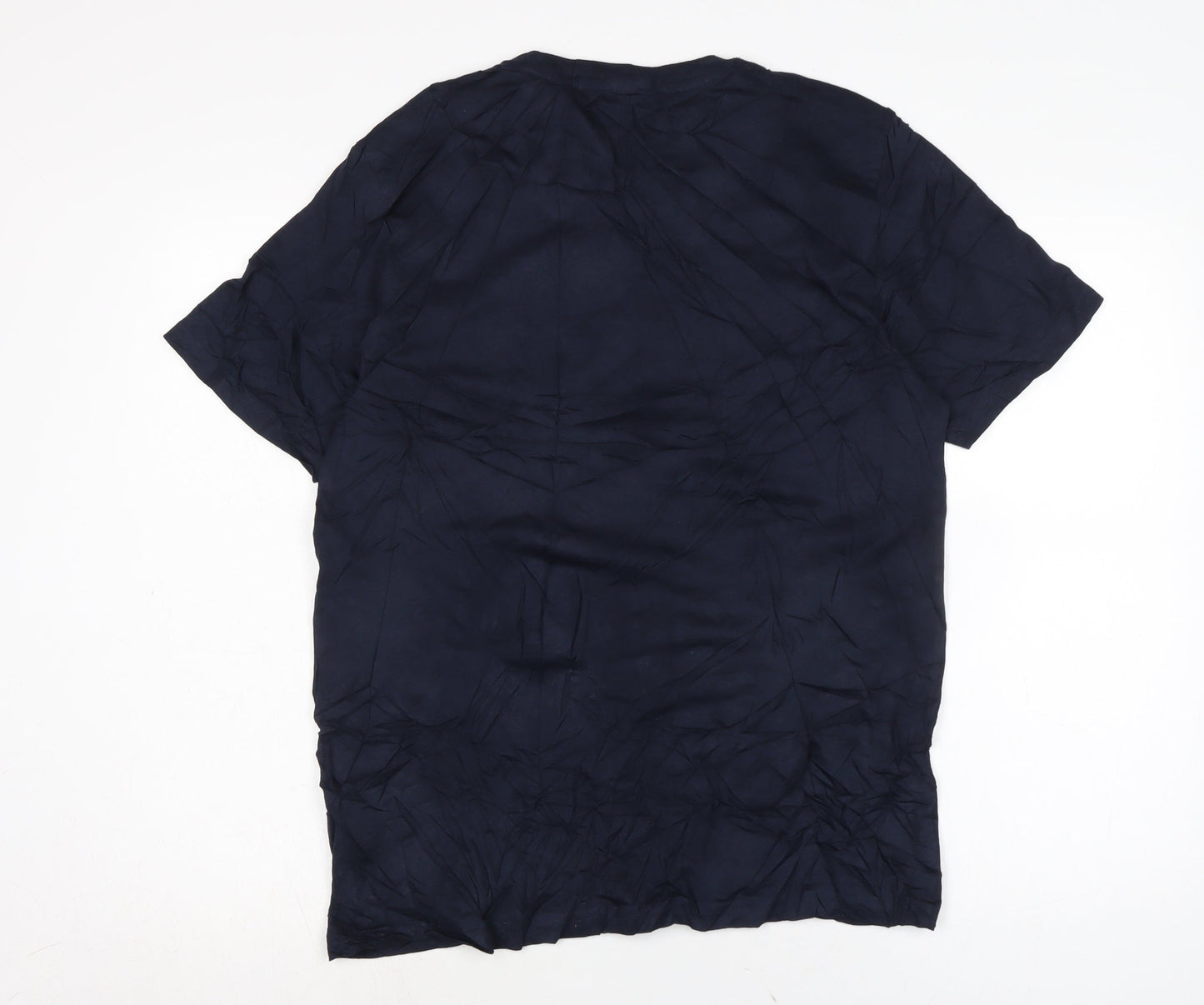 NEXT Mens Blue Cotton T-Shirt Size M Crew Neck