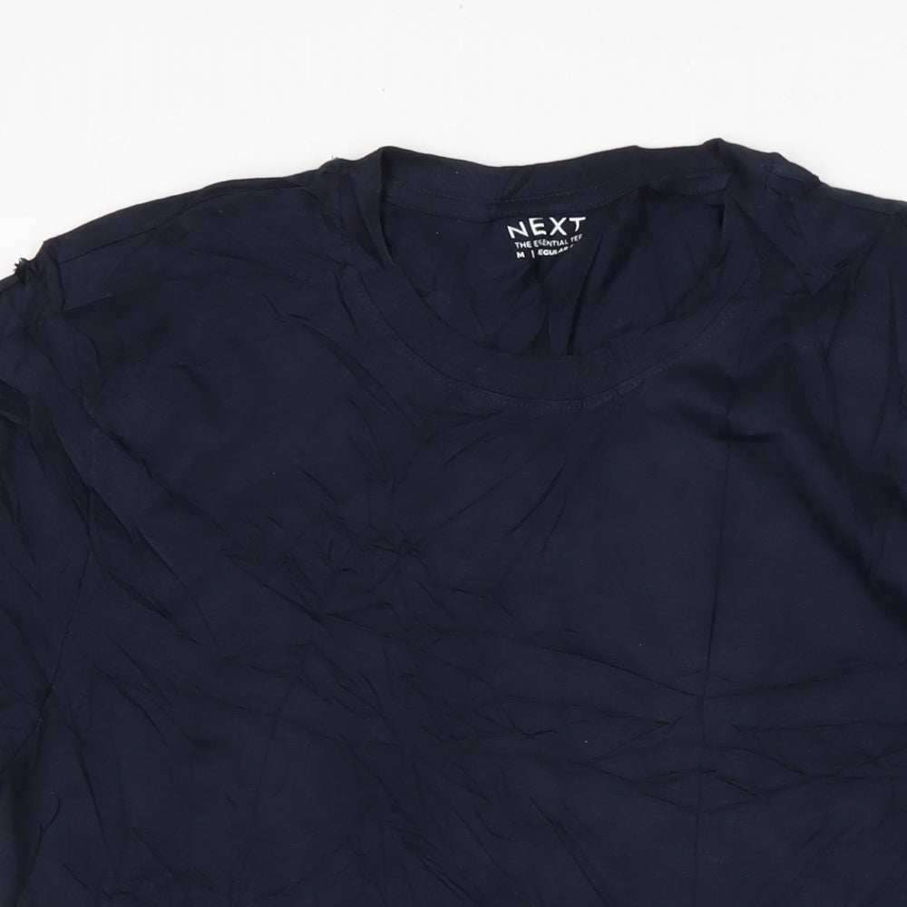NEXT Mens Blue Cotton T-Shirt Size M Crew Neck