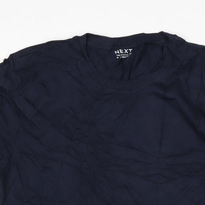 NEXT Mens Blue Cotton T-Shirt Size M Crew Neck