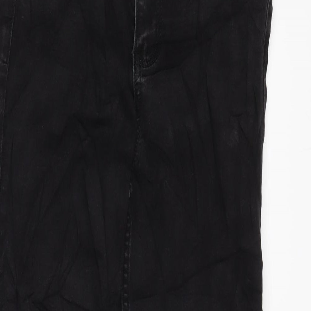 Womens UK Size 8 Marks and Spencer Regular Fit Straight Black Jeans