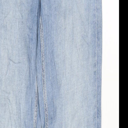 Womens UK Size 8 Marks and Spencer Regular Fit Tapered Blue Jeans