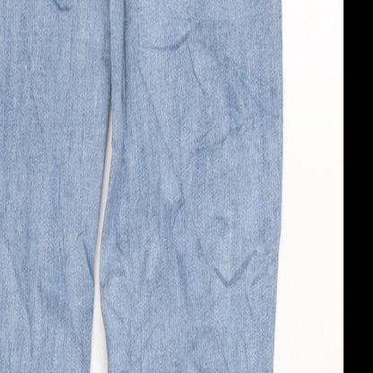 Womens UK Size 8 Marks and Spencer Regular Fit Tapered Blue Jeans