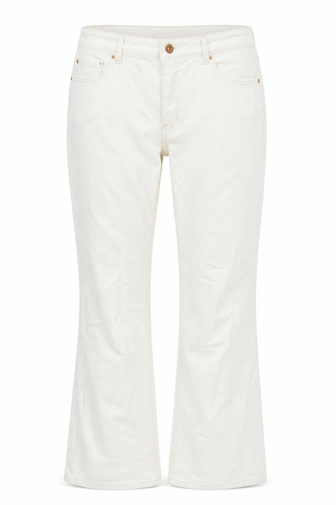 Womens UK Size 18 Marks and Spencer Regular Fit Flared Ivory Jeans