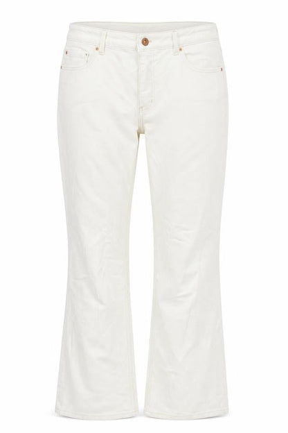 Womens UK Size 18 Marks and Spencer Regular Fit Flared Ivory Jeans