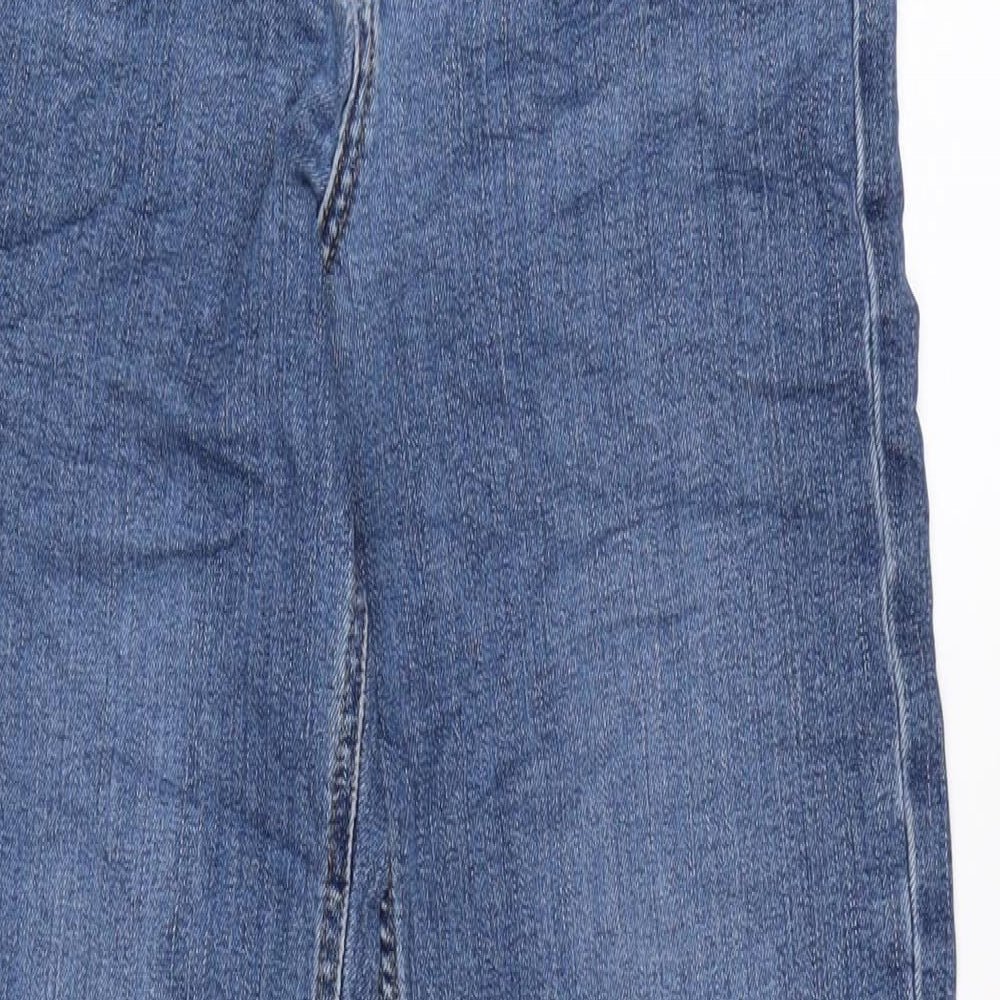 Womens UK Size 8 Marks and Spencer Regular Fit Straight Blue Jeans