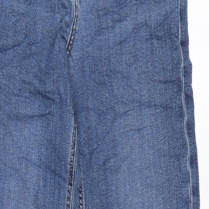 Womens UK Size 8 Marks and Spencer Regular Fit Straight Blue Jeans