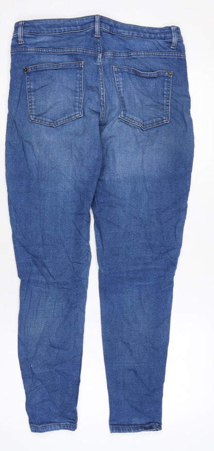 Womens UK Size 12 Marks and Spencer Regular Fit Skinny Blue Jeans
