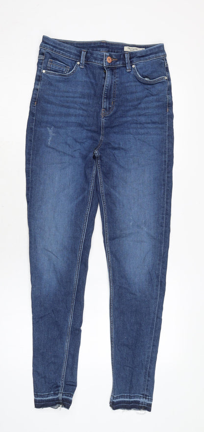 Womens UK Size 10 Marks and Spencer Regular Fit Tapered Blue Jeans