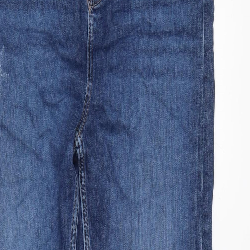 Womens UK Size 10 Marks and Spencer Regular Fit Tapered Blue Jeans