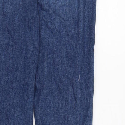 Womens UK Size 10 Marks and Spencer Regular Fit Tapered Blue Jeans