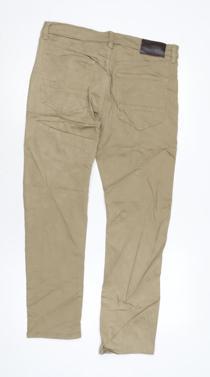 Womens UK Size 32 in Marks and Spencer Slim Fit Straight Brown Jeans