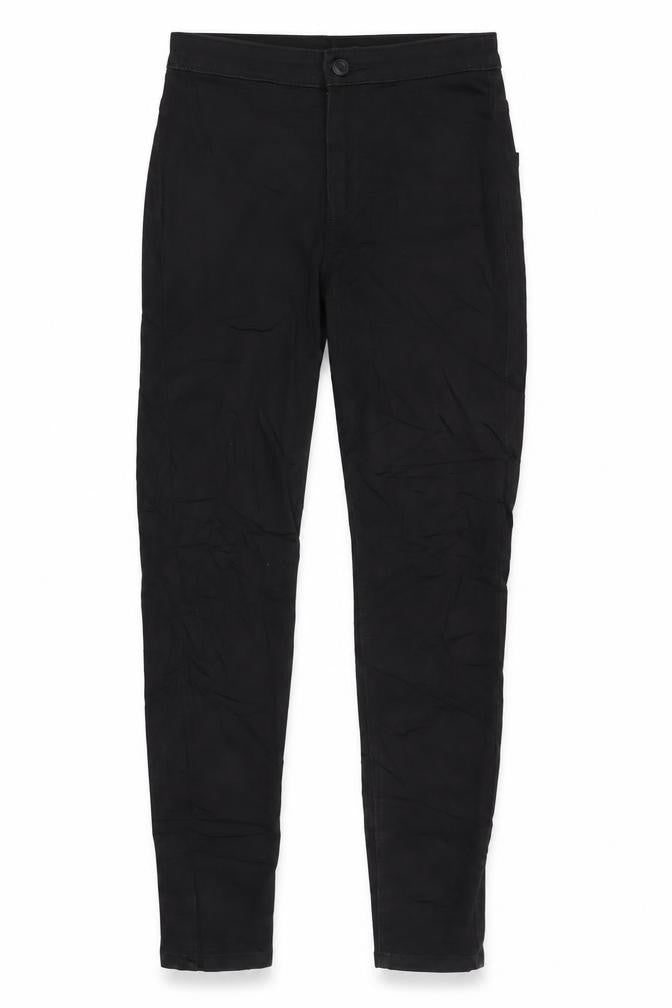 Marks & Spencer Womens Black Cotton Blend Skinny Jeans Size 6 L25.5 in Regular Zip