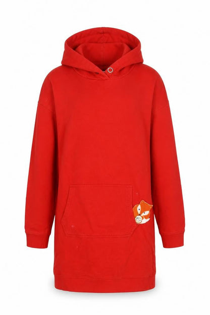 Bonprix Girls Red Cotton Jumper Dress Size XL Crew Neck