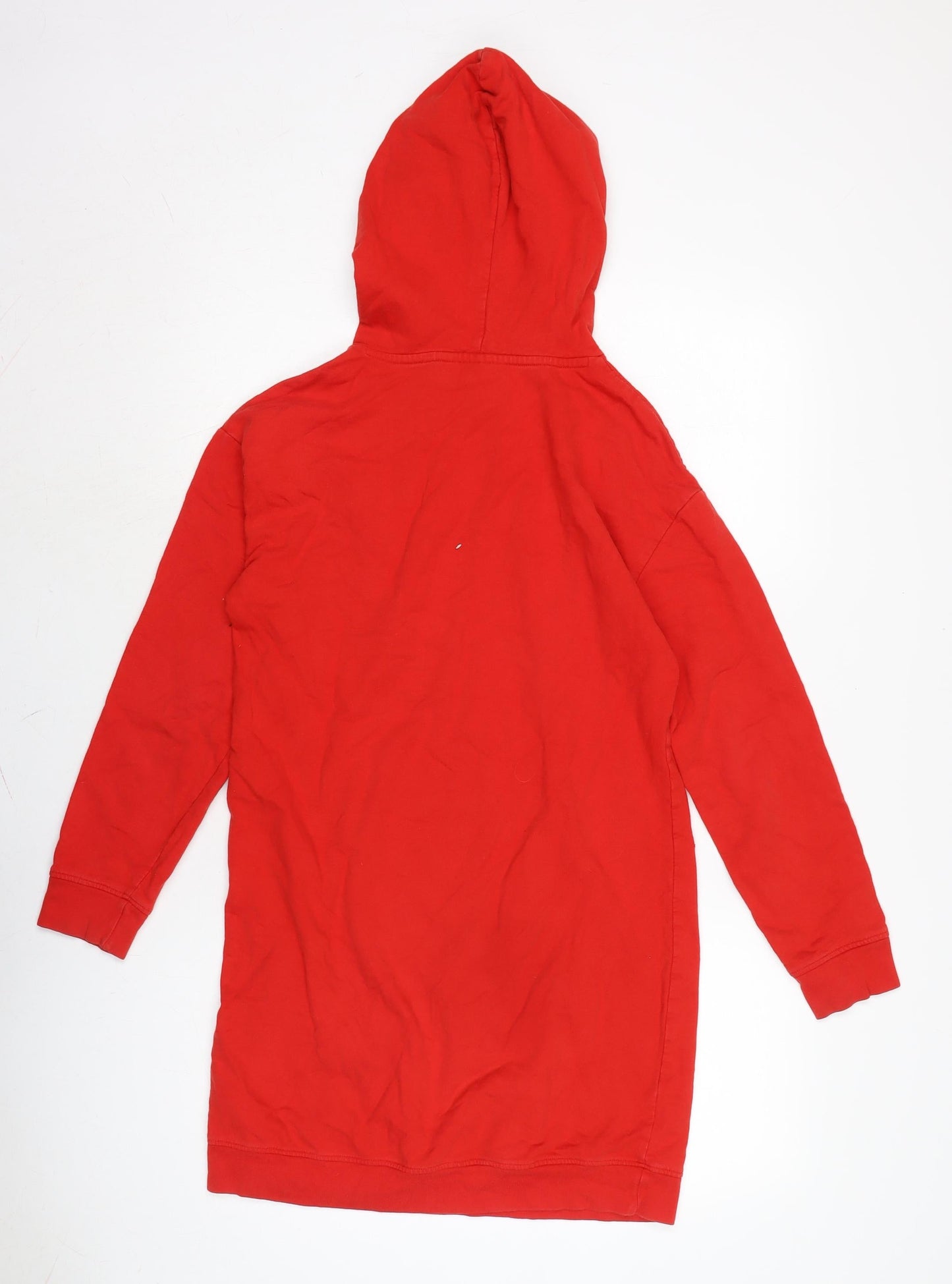 BPC Girls Red Cotton Jumper Dress Size XL Crew Neck