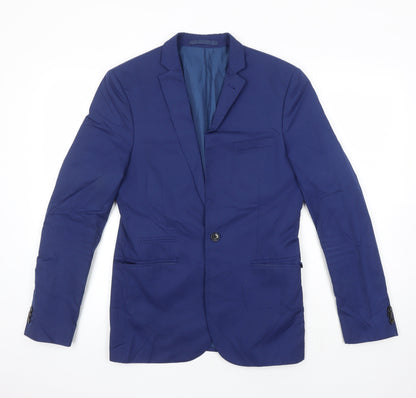 Mens UK Size 38 M&S Regular Blue Suit Jacket