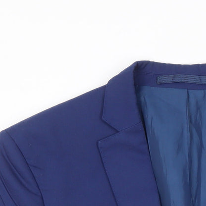Mens UK Size 38 M&S Regular Blue Suit Jacket