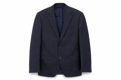 Marks & Spencer Mens Black Check Wool Jacket Blazer Size 42 Regular