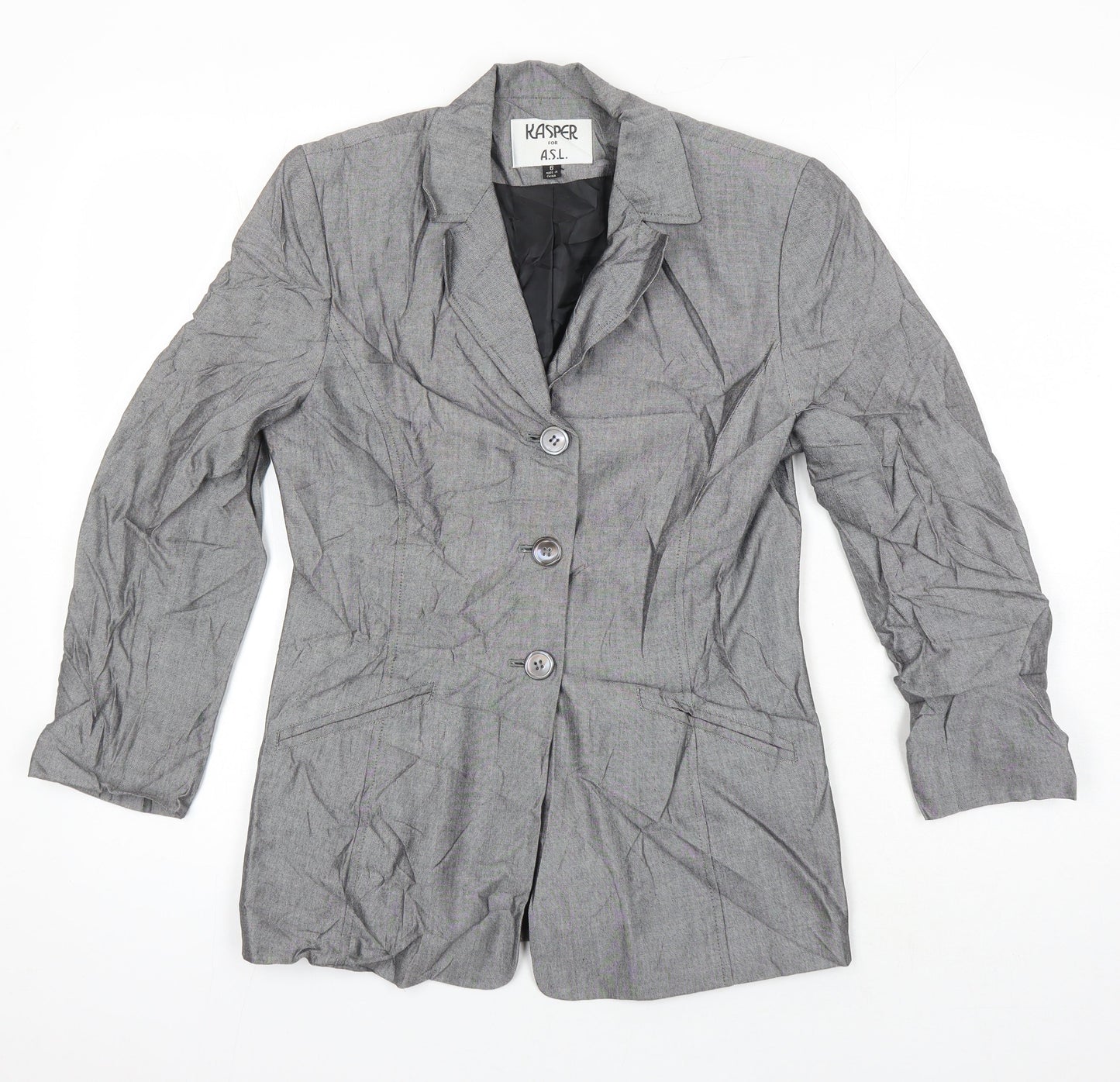 Womens UK Size 6 Kasper Grey Jacket