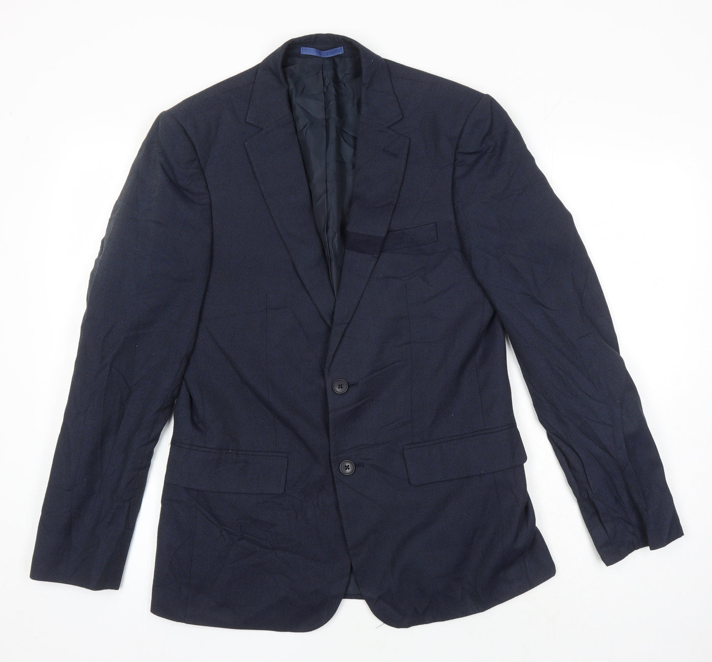 Mens UK Size 38 M&S Regular Blue Suit Jacket