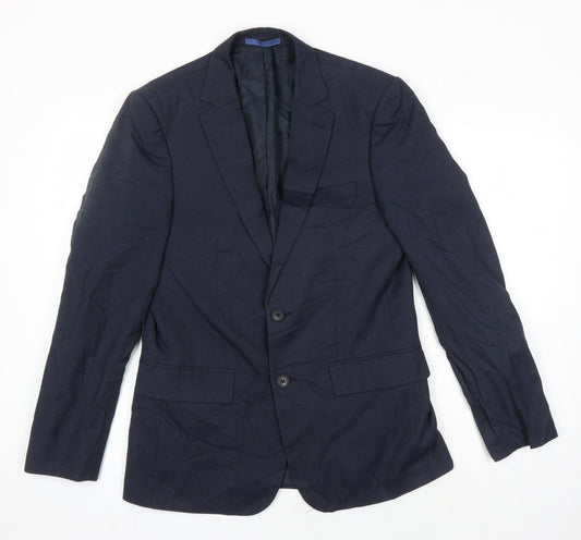 Mens UK Size 38 M&S Regular Blue Suit Jacket