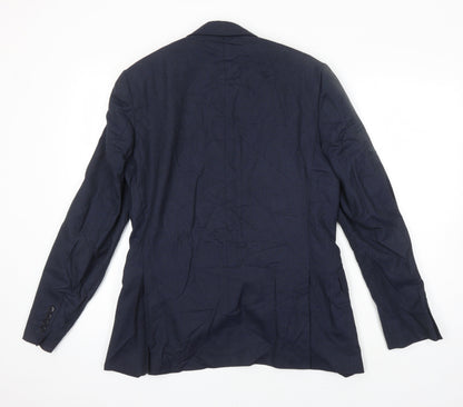 Mens UK Size 38 M&S Regular Blue Suit Jacket