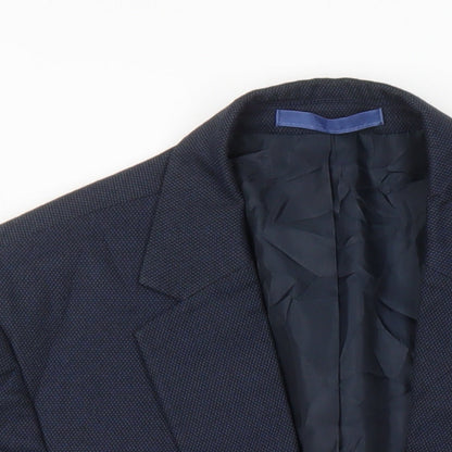 Mens UK Size 38 M&S Regular Blue Suit Jacket