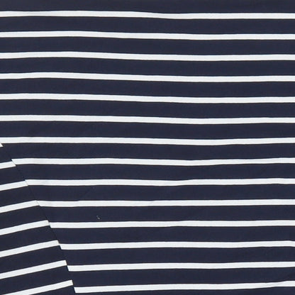 New Look Womens Blue Striped Jacket Size 10