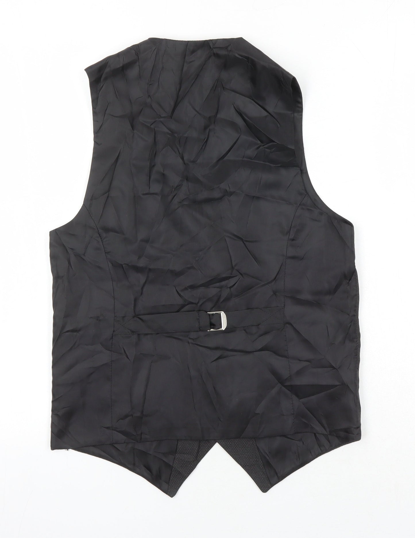 Bolongaro Trevor Mens Black Polyester Jacket Suit Waistcoat Size 36 Regular