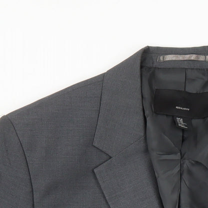 Mens UK Size 38 H&M Regular Grey Suit Jacket
