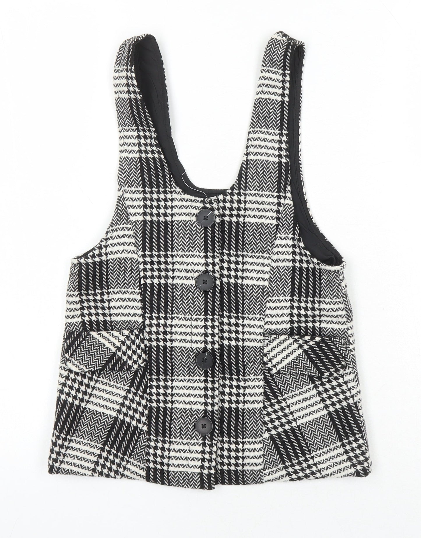 NEXT Girls Multicoloured Check Jacket Waistcoat Size 4 Years