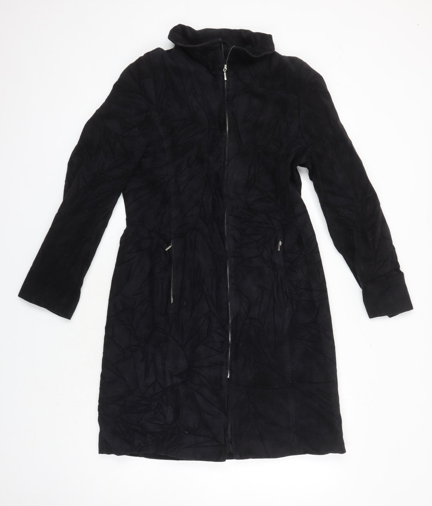 Womens UK Size 12 Dorothy Perkins Black Overcoat