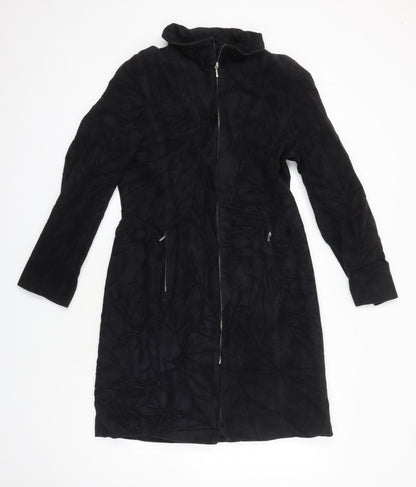 Womens UK Size 12 Dorothy Perkins Black Overcoat