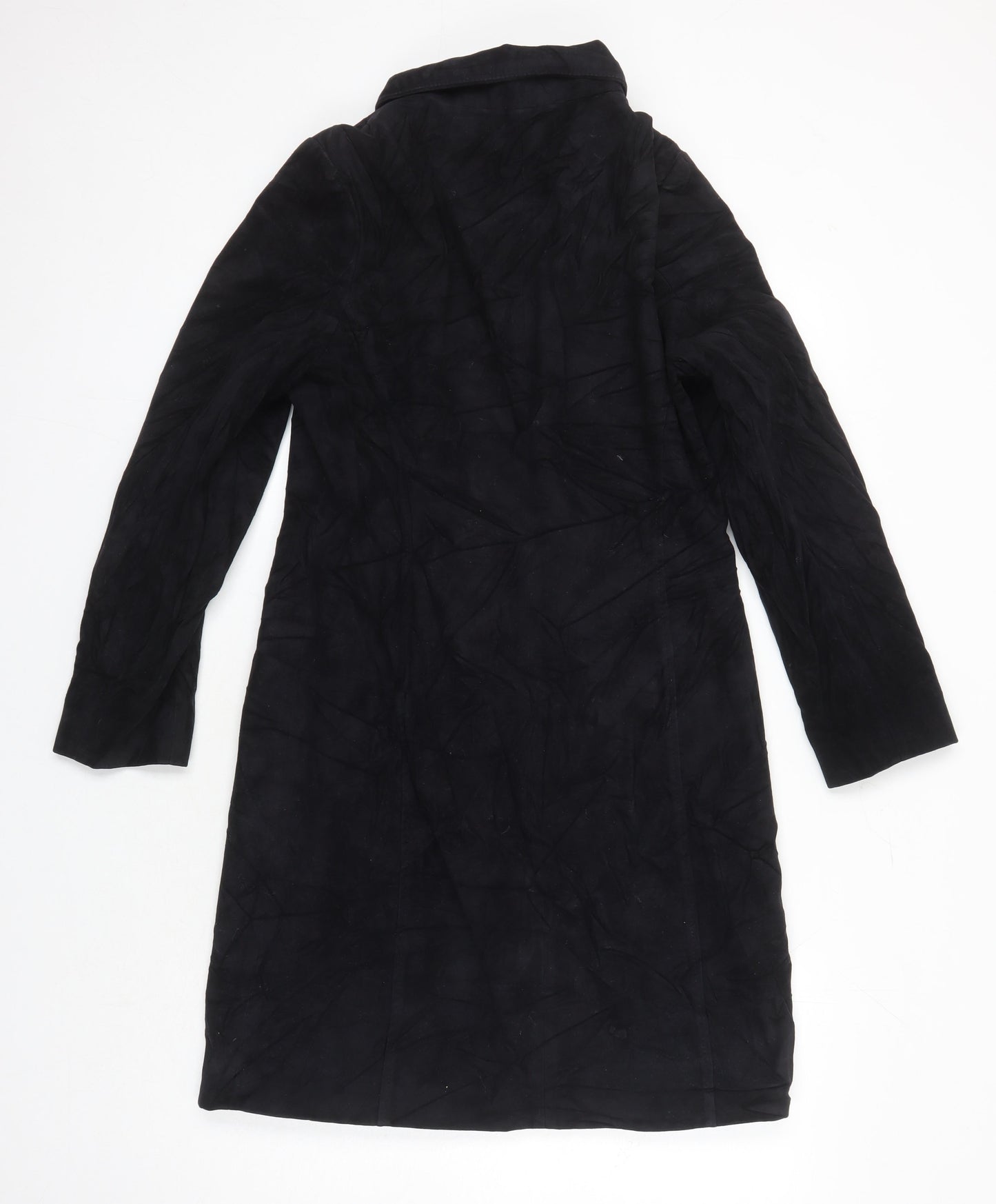 Womens UK Size 12 Dorothy Perkins Black Overcoat