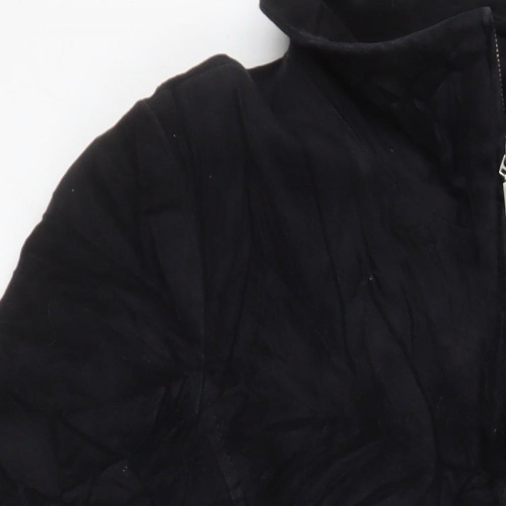 Womens UK Size 12 Dorothy Perkins Black Overcoat