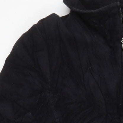 Womens UK Size 12 Dorothy Perkins Black Overcoat