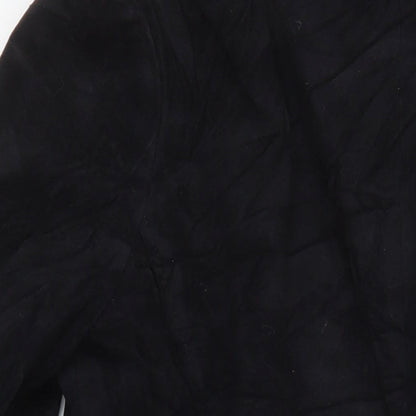 Womens UK Size 12 Dorothy Perkins Black Overcoat